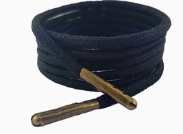 Cordones Negro Algodón Encerado 90 CM 3MM Ovalado / Redondo Se Vende En ... - £5.18 GBP+