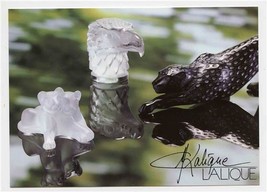 Lalique Advertising Photograph Eagle Cubs Leopard Facsimile Signed  - £30.00 GBP