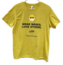 KEEN Men’s Large T Shirt Yellow Hiking Outdoor Social Distance Safety Em... - £12.10 GBP