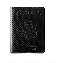 Black Leather Passport Holder - £5.46 GBP