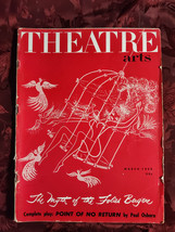 THEATRE ARTS March 1953 Folies Bergere Paul Osborn Armand Aulicino A. R. Fulton - £7.91 GBP