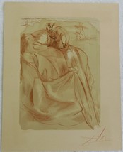 Salvador Dali Hand Signed &amp; Numbered original woodcut The Divine Comedy ! - $771.21
