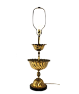 VTG Double 2-Tier Candy Dish Table Lamp Metal Brass MCM Hollywood Regenc... - $41.11 CAD