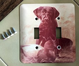 LYNN R. KAATZ Labrador Dog and Duck Double Light Switch Metal Plate Cove... - $272.13 MXN