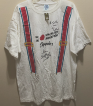 $95 Jim Stafford Signed Vintage Branson Love Big Spenders White T-Shirt XL New - £65.77 GBP