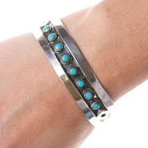 6.5&quot; Vintage Bell Trading Post Sterling and turquoise bracelet - £97.68 GBP