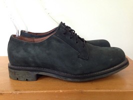 Eddie Bauer Dark Blue Black Nubuck Suede Leather Oxford Dress Shoes Mens... - $39.99