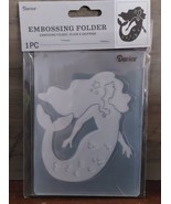 Darice Embossing Folders Mermaid 4.25x5.75 Paper Crafting Card Making Em... - £6.03 GBP