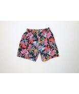 Vintage 90s Streetwear Womens Large Distressed Rainbow Flower Beach Shor... - $719.71 MXN