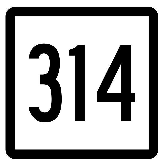 Connecticut State Route 314 Sticker Decal R5241 Highway Route Sign - $1.45 - $15.95