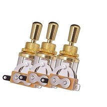 3pcs Electric Guitar 3 Way Toggle Switch Pickup Selector Switch Brass Tip Knob - £15.72 GBP