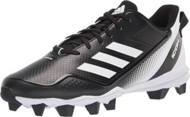 adidas Mens Icon 7 Mid top Baseball Molded Cleats 8.5, Core Black/White/... - $43.89
