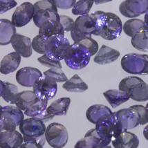 Blue Purple Sapphire Untreated Machine Cut 2.0 mm Round Mozambique Gemstone - £2.83 GBP