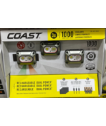 3 x COAST 1000 Lumens Rechargeable Dual Power Headlamps Head Lights IPX7 CH1000R - $49.49