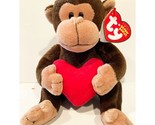D&#39;Vine the Valentine Monkey Ty Beanie Baby MWMT Collectible Retired - £8.73 GBP