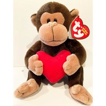 D&#39;Vine the Valentine Monkey Ty Beanie Baby MWMT Collectible Retired - £8.75 GBP