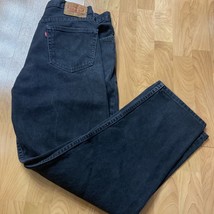 Levis 550 Jeans 34 x 34 Black Relaxed Fit Straight Leg - $17.82
