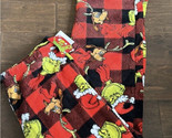 Dr Seuss Womens Grinch Pajama Pants Red Green sz M plush NWT Christmas H... - £21.07 GBP