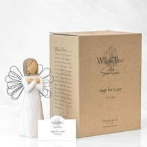 New In Box  Demdaco Willow Tree Sign For Love Figurine #26110. - £15.32 GBP
