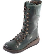 FLY London STER Petrol GREEN Military Combat Boot US 6.5-7 EU 37 - $89.18 CAD
