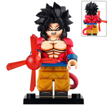 Dragon Ball Z Super Saiyan 4 Goku Minifigures Accessories Building Toys - $3.99