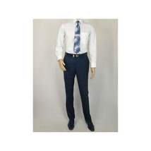 Men TALLIA Suit Wool Blend English Glen Plaid Classic 2Button VDVA2SVX0026 Blue image 8