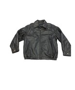 Mens Vintage Bill Blass Brown Leather Bomber Jacket Quilt Lined Size L - $856.64 MXN
