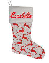 Eizabella Custom Christmas Stocking Personalized Burlap Christmas Decora... - $17.99