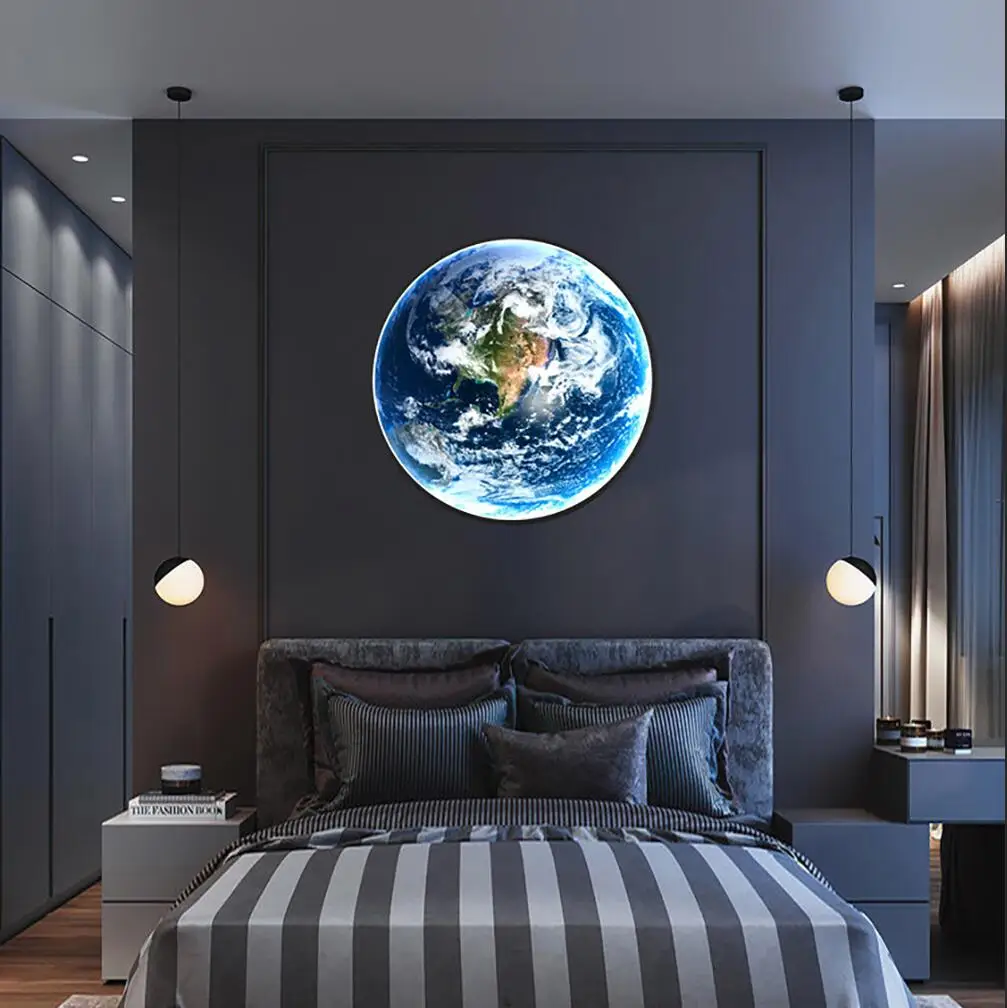 LED Indoor Wall Lamp AC85-265V Globe/Moon Lamp 30CM 60CM 90CM Modern Luxury Wall - £67.87 GBP+