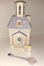 Precious Places CHURCH + Key and Bride Doll Figure - $11.88