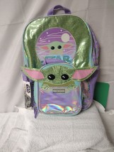 NWT, Disney F22MN54621-XX Star Wars Mandalorian Backpack w/Lunch Bag - £11.20 GBP