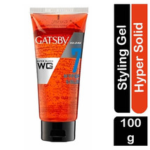 Gatsby Water Gloss Hyper Solid Hair Gel - Red (100gm) (Pack of 1) - £10.24 GBP