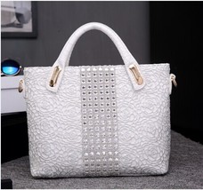 Luxury fashion diamonds Women&#39;s handbag large capacity briefcase laptop bag ladi - £74.58 GBP
