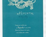 Nepenthe Gay Pavilion Menu Big Sur California 1953 Phoenix  - £52.95 GBP