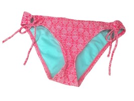 Pink and White Design Bikini Swimsuit Bottom Bathing Suit Swim Tie Size ... - $7.92