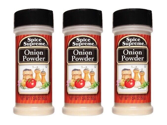 3x Spice Supreme Onion Powder Food Seasoning 1.75oz ( Fast Free Shipping! ) - $8.99