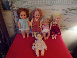 LOT of 5 Vintage collectible Dolls - £27.63 GBP