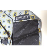 Lands&#39; End Blue Geometric Classic Tie - made in Italy 100% Silk - $171.08 MXN