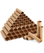 50 Brown Empty Paper Towel Rolls, 2 Size Cardboard Tubes For Crafts, Diy... - £39.37 GBP