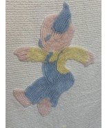 Vintage Chenille Baby Crib Blanket Bedspread Jack-Be-Nimble Pig Piggy 40... - €32,91 EUR