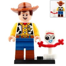 Woody &amp; Forky - Pixar Toy Story 4 Minifigure Toys Gift Collection New - £2.53 GBP