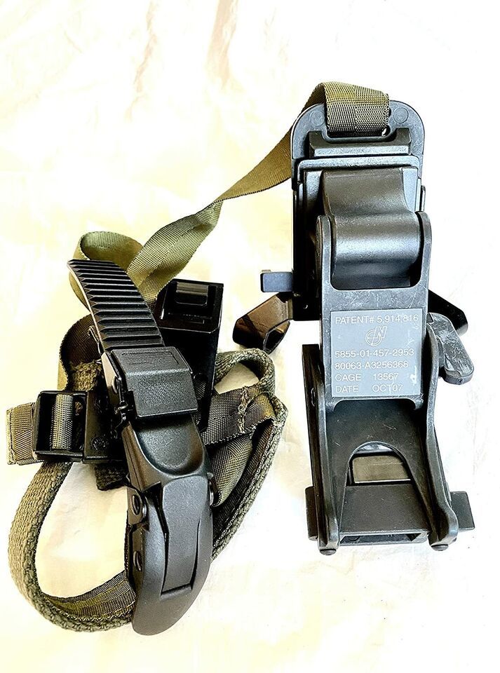 Genuine USGI Norotos NVG Rhino Mount &amp; Front Bracket Ratchet Strap Helme... - $275.83