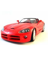 DODGE VIPER SRT10 ROADSTER 1:18 METALLIC RED,HOT WHEELS CAR COLLECTOR'S ... - $80.60