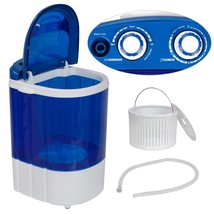 Freestanding Portable Mini Washing Machine 7.9Lbs Washer W/ Gravity Drain Washer - £83.17 GBP