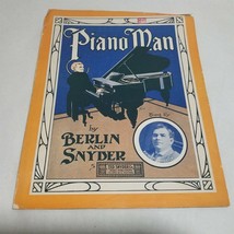 Piano Man by Berlin and Snyder with Edw. T. Connelly photo Sheet Music - £13.57 GBP