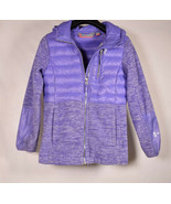Free Country Hybrid Puffer Jacket Down Knit Coat Purple Girls Small - £19.83 GBP