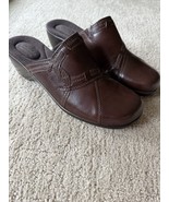 CLARKS Bendables 60614 Women&#39;s Brown Leather Slip On Mule Loafer Size 9.5 M - $632.36 MXN