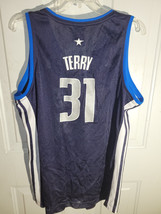 Adidas Women&#39;s NBA Jersey Mavericks Terry Navy sz L - £7.77 GBP