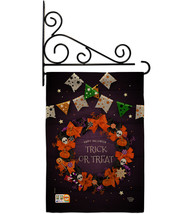 Trick Or Treat Wreath Burlap - Impressions Decorative Metal Fansy Wall Bracket G - £27.23 GBP