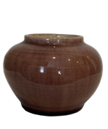 Vintage Pisgah Forest Pottery 1940  Small Bulbous Vase Pink Signed Stephen - $59.75 CAD